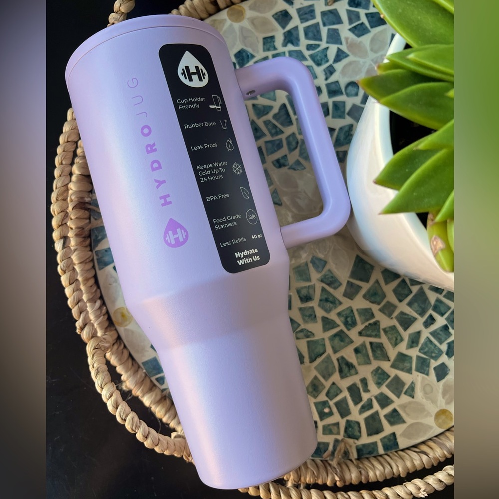 Hydrojug LILAC Traveler 40oz Leakproof Stainless Steel Tumbler NWT